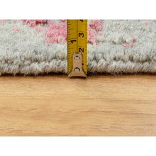 Load image into Gallery viewer, 10&#39;x14&#39;1&quot; Pink Wool and Art Silk Transitional Design Hand Loomed Jacquard Oriental Rug FWR351486