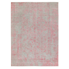 Load image into Gallery viewer, 9&#39;x12&#39; Pink Wool and Art Silk All Over Design Hand Loomed Jacquard Oriental Rug FWR351534