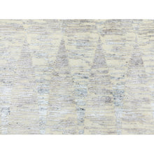 Load image into Gallery viewer, 7&#39;10&quot;x10&#39; Silk with Textured Wool Natural Colors Repetitive Curvilinear Design Hand Knotted Oriental Rug FWR351642