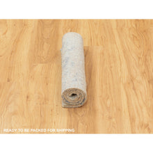 Load image into Gallery viewer, 2&#39;x3&#39;1&quot; Gray Mosaic Design Wool and Pure Silk Hand Knotted Modern Oriental Rug FWR351816
