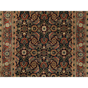 Navy Oriental Rug, Carpets, Handmade, Montana USA.