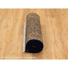 Load image into Gallery viewer, Navy Oriental Rug, Carpets, Handmade, Montana USA.
