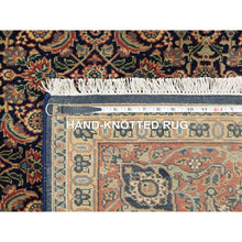 Load image into Gallery viewer, Navy Oriental Rug, Carpets, Handmade, Montana USA.