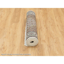 Load image into Gallery viewer, 3&#39;1&quot;x5&#39;5&quot; Wool Ivory Hand Knotted Fish Design Tabriz Mahi Oriental Rug FWR352248