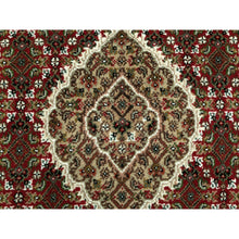 Load image into Gallery viewer, 2&#39;8&quot;x13&#39;4&quot; Red Hand Knotted Wool Tabriz Mahi Fish Design Oriental Runner Rug FWR352956