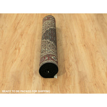 Load image into Gallery viewer, 4&#39;2&quot;x6&#39; Hand Knotted Wool Black Fish Design Tabriz Mahi Oriental Rug FWR352974