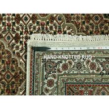 Load image into Gallery viewer, 3&#39;x5&#39;4&quot; Ivory Hand Knotted Fish Design Tabriz Mahi Wool Oriental Rug FWR352980