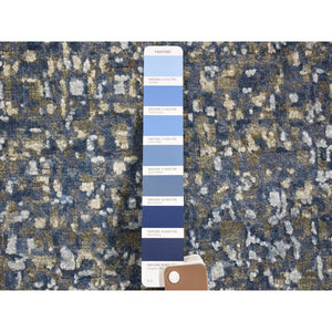 9'x12' Pure Silk and Wool Dissipating Design Hand Knotted Oriental Rug FWR354042