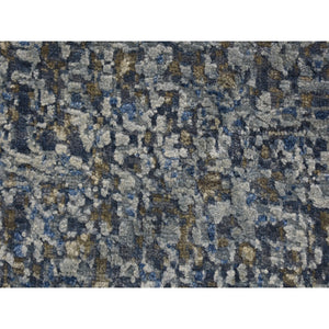 9'x12' Pure Silk and Wool Dissipating Design Hand Knotted Oriental Rug FWR354042