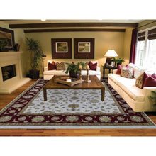 Load image into Gallery viewer, 8&#39;x10&#39; Hand Knotted Half Wool And Half Silk Rajasthan Thick And Plush Oriental Rug FWR354054