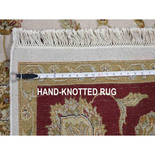 Load image into Gallery viewer, 8&#39;x10&#39; Hand Knotted Half Wool And Half Silk Rajasthan Thick And Plush Oriental Rug FWR354054