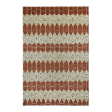 Load image into Gallery viewer, 6&#39;x9&#39; Ikat Uzbek Design Pure Wool Hand Knotted Oriental Rug FWR354660