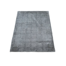 Load image into Gallery viewer, 2&#39;x3&#39; Bamboo Silk Modern Tone on Tone Hand Loomed Oriental Rug FWR354810