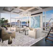 Load image into Gallery viewer, 12&#39;x15&#39;5&quot; Oversized Silk With Textured Wool Mughal Inspired Medallions Design Hand Knotted Oriental Rug FWR354924