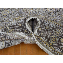 Load image into Gallery viewer, 12&#39;x15&#39;5&quot; Oversized Silk With Textured Wool Mughal Inspired Medallions Design Hand Knotted Oriental Rug FWR354924