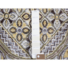 Load image into Gallery viewer, 12&#39;x15&#39;5&quot; Oversized Silk With Textured Wool Mughal Inspired Medallions Design Hand Knotted Oriental Rug FWR354924