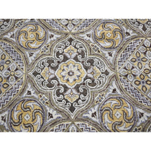 Load image into Gallery viewer, 12&#39;x15&#39;5&quot; Oversized Silk With Textured Wool Mughal Inspired Medallions Design Hand Knotted Oriental Rug FWR354924