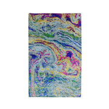 Load image into Gallery viewer, 3&#39;x5&#39; THE LAVA, Colorful Sari Silk With Textured Wool Hand Knotted Oriental Rug FWR355002