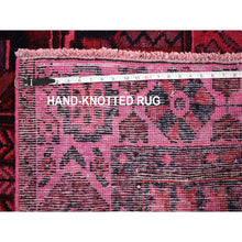 Load image into Gallery viewer, 5&#39;2&quot;x9&#39;9&quot; Pink Gallery Size Vintage Overdyed Persian Bakhtiari Hand Knotted Oriental Rug FWR355116
