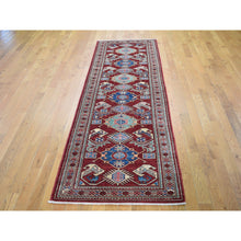 Load image into Gallery viewer, 2&#39;10&quot;x9&#39; Red Super Kazak Runner Tribal Design Hand Knotted Oriental Rug FWR355236