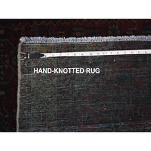 Load image into Gallery viewer, 3&#39;6&quot;x9&#39;1&quot; Overdyed Persian Malayer Wide Runner Worn Wool Hand Knotted Oriental Rug FWR355260