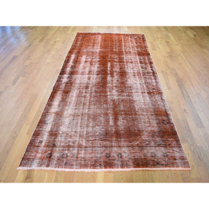 5'x11'2" Gallery Size Overdyed Persian Malayer Worn Wool Hand Knotted Oriental Rug FWR355284