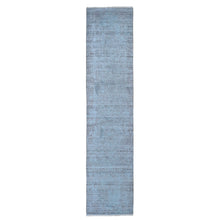 Load image into Gallery viewer, 2&#39;8&quot;x11&#39;9&quot; Broken Design Runner Wool And Silk Hand Knotted Oriental Rug FWR355308