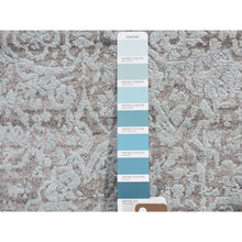 Load image into Gallery viewer, 2&#39;8&quot;x11&#39;9&quot; Broken Design Runner Wool And Silk Hand Knotted Oriental Rug FWR355308
