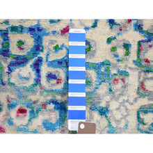 Load image into Gallery viewer, 5&#39;x7&#39;3&quot; THE PEACOCK, Sari Silk Colorful Hand Knotted Oriental Rug FWR355464