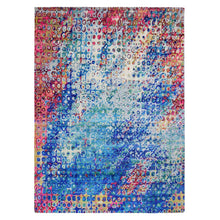 Load image into Gallery viewer, 9&#39;x12&#39; THE PEACOCK, Sari Silk Colorful Hand Knotted Oriental Rug FWR355512
