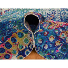 Load image into Gallery viewer, 9&#39;x12&#39; THE PEACOCK, Sari Silk Colorful Hand Knotted Oriental Rug FWR355512