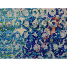 Load image into Gallery viewer, 9&#39;x12&#39; THE PEACOCK, Sari Silk Colorful Hand Knotted Oriental Rug FWR355512