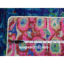 Load image into Gallery viewer, 9&#39;x12&#39; THE PEACOCK, Sari Silk Colorful Hand Knotted Oriental Rug FWR355512
