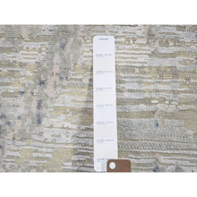 Load image into Gallery viewer, 8&#39;10&quot;x12&#39;1&quot; Ivory Large Elements with Pastels Silk With Textured Wool Modern Rug FWR355554