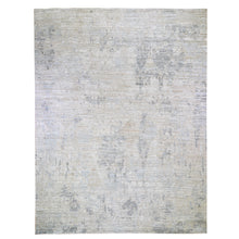 Load image into Gallery viewer, 12&#39;x15&#39;1&quot; THE PASTEL COLLECTION, Oversized Silk With Textured Wool Hand Knotted Oriental Rug FWR355572