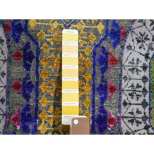 Load image into Gallery viewer, 12&#39;x15&#39;3&quot; Oversized Sari Silk With Textured Wool Mamluk Design Hand Knotted Oriental Rug FWR355578