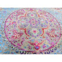 Load image into Gallery viewer, 11&#39;10&quot;x15&#39; Oversized Sari Silk And Textured Wool Colorful Maharaja Hand Knotted Oriental Rug FWR355584