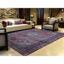 Load image into Gallery viewer, 8&#39;7&quot;x12&#39; Red Antique Persian Kashan, Full Pile, Clean, Soft, Abrash Hand Knotted Oriental Rug FWR355740