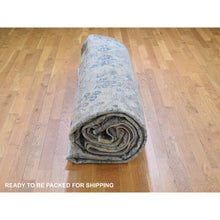 Load image into Gallery viewer, 13&#39;7&quot;x23&#39; Cream Color Oversized Antique Soft Colors Persian Khorasan Even Wear Hand Knotted Oriental Rug FWR355830
