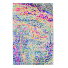Load image into Gallery viewer, 5&#39;10&quot;x9&#39; THE LAVA, Colorful Sari Silk with Textured Wool Hand Knotted Oriental Rug FWR356814