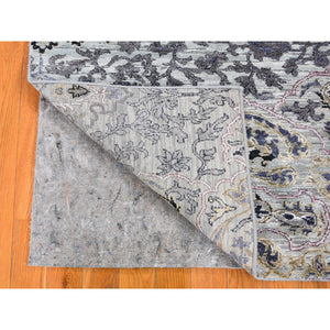 3'x5'3" THE MAHARAJA, Pure Silk with Textured Wool Hand Knotted Exemplar Oriental Rug FWR356916