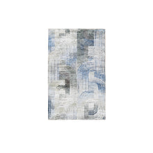 Load image into Gallery viewer, 2&#39;x3&#39; THE INTERTWINED PASSAGE, Silk with Textured Wool Hand Knotted Oriental Rug FWR356934