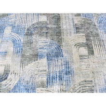 Load image into Gallery viewer, 12&#39;x12&#39; THE INTERTWINED PASSAGE, Round Silk With Textured Wool Hand Knotted Oriental Rug FWR356946