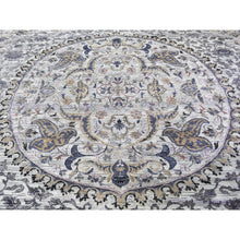 Load image into Gallery viewer, 10&#39;x14&#39;2&quot; THE MAHARAJA, Pure Silk with Textured Wool Hand Knotted Oriental Rug FWR356958