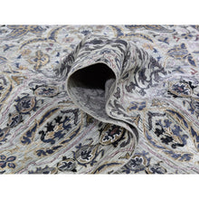 Load image into Gallery viewer, 10&#39;x14&#39;2&quot; THE MAHARAJA, Pure Silk with Textured Wool Hand Knotted Oriental Rug FWR356958