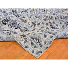 Load image into Gallery viewer, 10&#39;x14&#39;2&quot; THE MAHARAJA, Pure Silk with Textured Wool Hand Knotted Oriental Rug FWR356958
