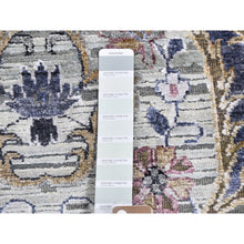Load image into Gallery viewer, 10&#39;x14&#39;2&quot; THE MAHARAJA, Pure Silk with Textured Wool Hand Knotted Oriental Rug FWR356958