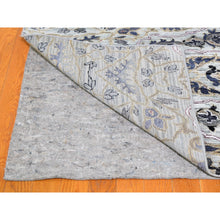 Load image into Gallery viewer, 10&#39;x14&#39;2&quot; THE MAHARAJA, Pure Silk with Textured Wool Hand Knotted Oriental Rug FWR356958
