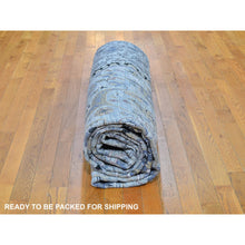 Load image into Gallery viewer, 10&#39;x14&#39;2&quot; THE MAHARAJA, Pure Silk with Textured Wool Hand Knotted Oriental Rug FWR356958