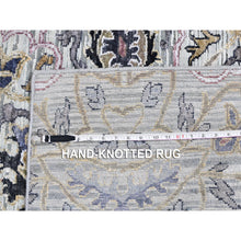Load image into Gallery viewer, 10&#39;x14&#39;2&quot; THE MAHARAJA, Pure Silk with Textured Wool Hand Knotted Oriental Rug FWR356958